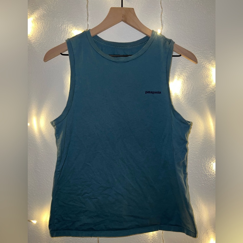 Patagonia Paper Peaks Organic Muscle Tee | Women's Small